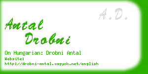 antal drobni business card